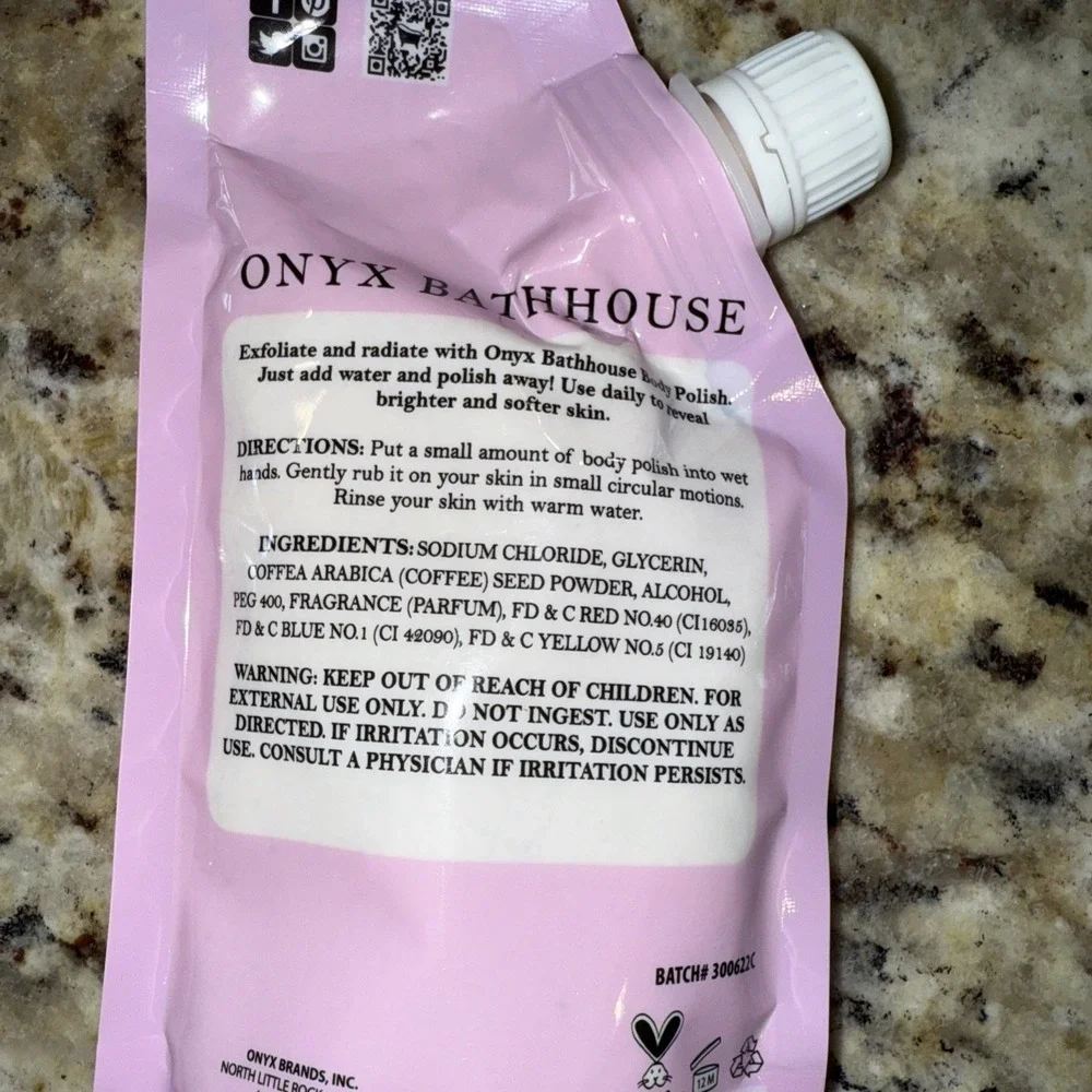 Onyx Bathhouse Honey Pear Body Polish – Exfoliate‎ for Smooth Glowing Skin 4402